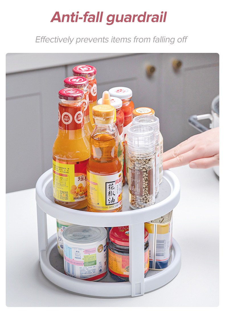 Double-layer rotating Storage Rack-O-5
